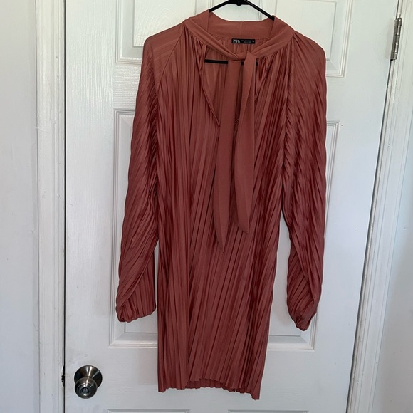 Zara flow dress pink Small size Zara open flow - Picture 2 of 16